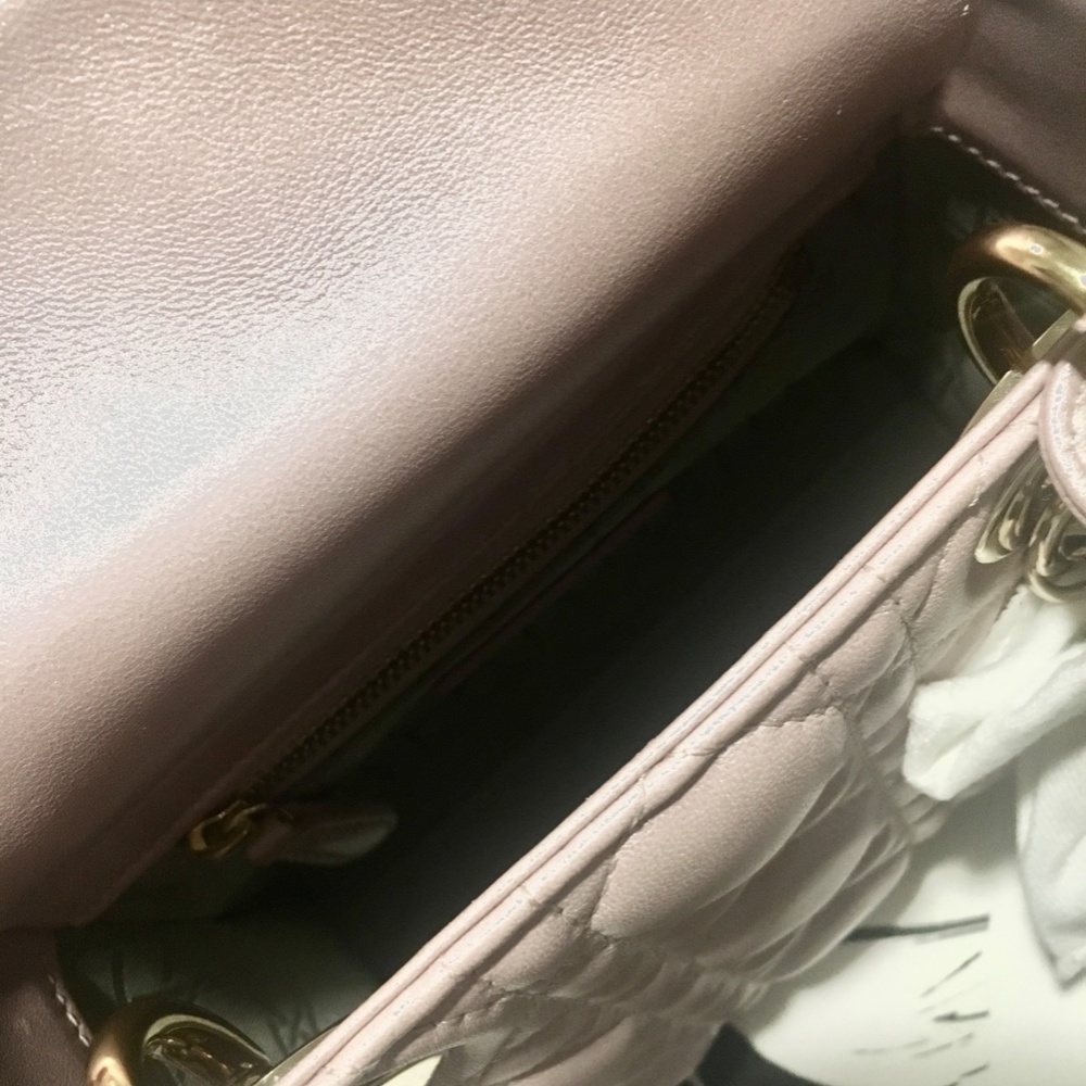 Christian Dior Mini Lady Dior (Lotus Pearl) - Picture 3 of 6